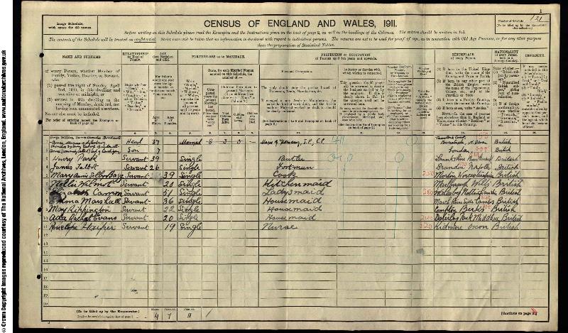 Rippington (Hilda May) 1911 Census